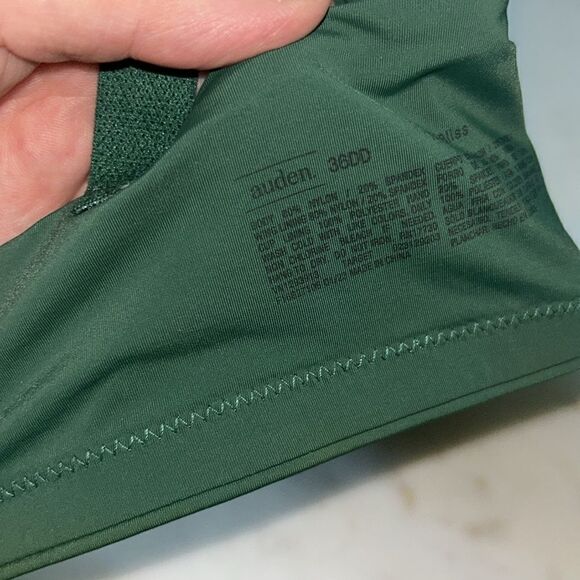 New Auden “the bliss”evergreen lightly‎ lined wire free bra size 36DD - Picture 5 of 5